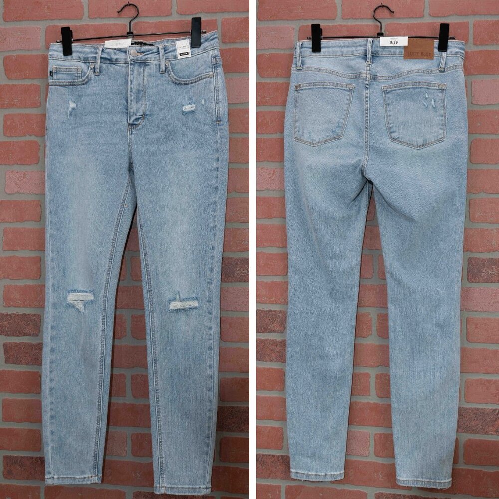 Judy Blue Skinny Jeans - Light Wash - Picture 9 of 14